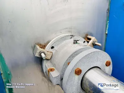 USED AARON PROCESS EQUIPMENT 11-CU.FT. JACKETED RIBBON BLENDER