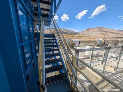 Used Battery Recycling Systems Lead Refining Kettle Air Filtration System – 30,000 CFM, 150 HP Blower, Bag House, BRS/Wirtz