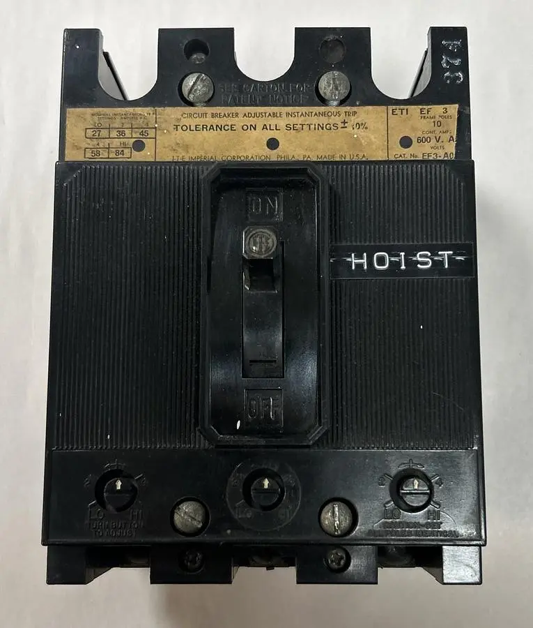 Used ITE EF3-A010 Miscellaneous Equipment (Electrical & Power) Ohio US | Surplus Asset Holdings #1747384