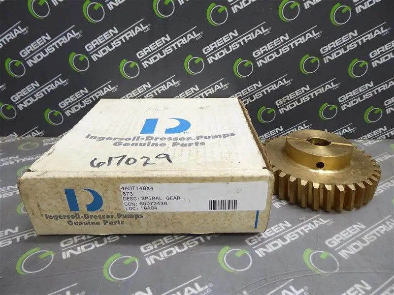 Ingersoll-Dresser 4AHT148X4 Spiral Gear New