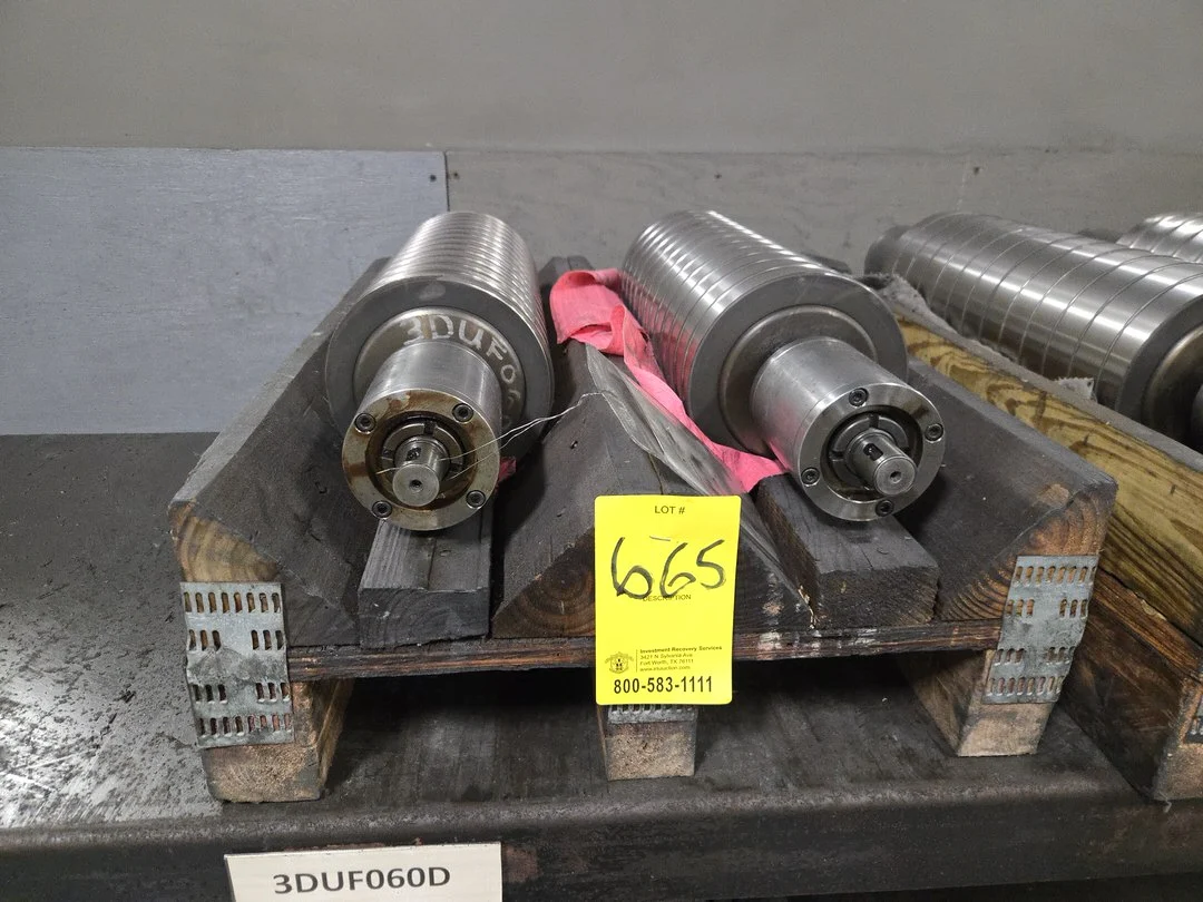 (2) Superfine OD Grind Drum Spindle