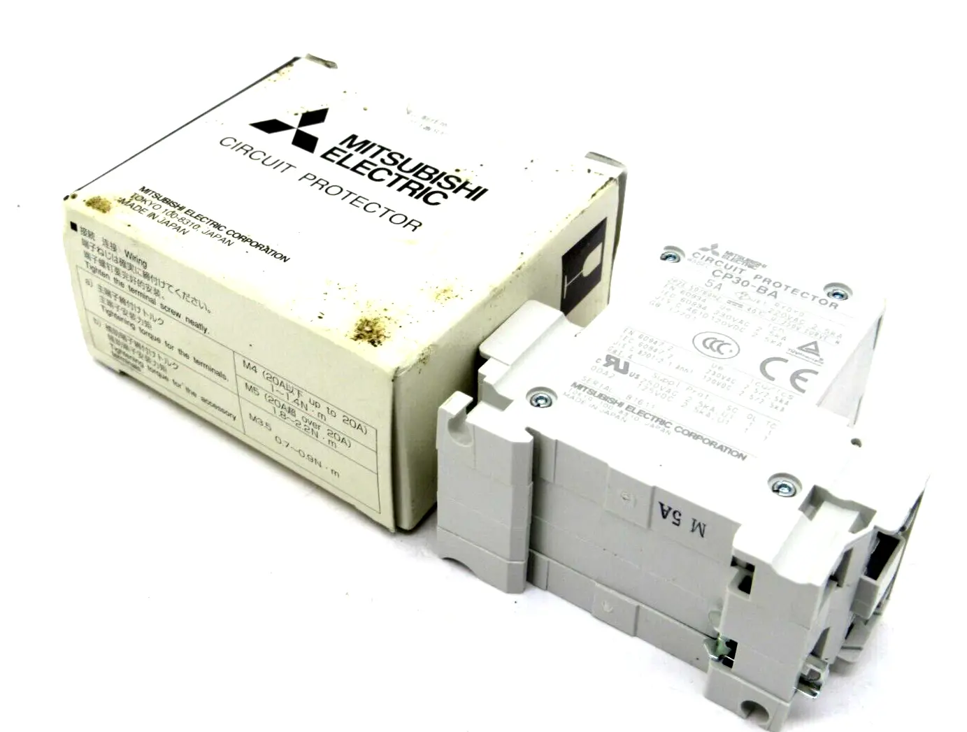NEW MITSUBISHI ELECTRIC CP30-BA 2P 1-M 5A A CIRCUIT PROTECTOR CP30BA2P1M5AA