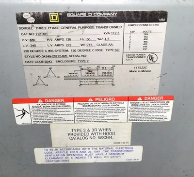 SQUARE D 112T6H Transformers | Cleveland Machinery Sales, Inc. (2)