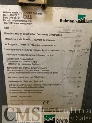 USED RAIMANN KM 310 M