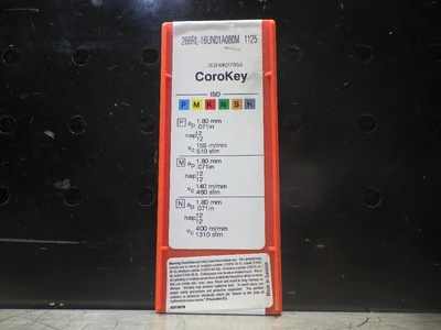 Sandvik Carbide Inserts QTY10 266RL-16UN01A080M 1125 (LOC570)