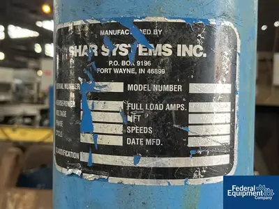 USED Shar Systems 10 HP Shar Disperser, S/S