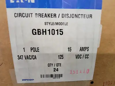 New | in-Stock EATON GBH1015 Switchgears British Columbia CA | Lenmark #244672