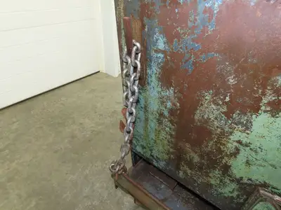 Self Dumping Hopper 1/2 Yd Capacity Heavy Duty Steel Casters 52x38x41"