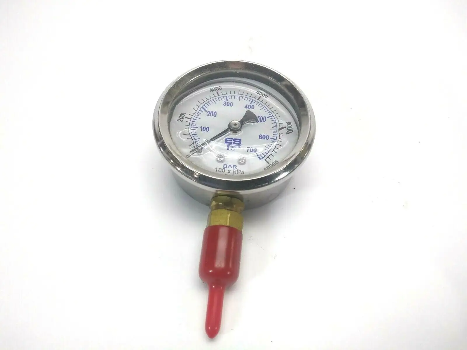USED EST GROUP RESSURE GAUGE 100 X KPA PSI 0 - 700 BAR