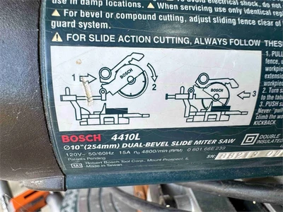 Used BOSCH, RIDGID 4410L Miter Saws Oregon US | MachineryMax #1547128