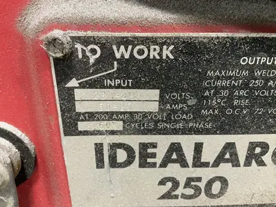 Used LINCOLN IDEALARC 250 Welding Machinery (Other) Ohio US | HGR 24 #1285652