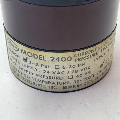 USED Dwyer Model 2400