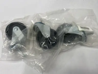 20TM42 Swivel Stem Caster 3" Wheel 125lbs Capacity LOT OF 3
