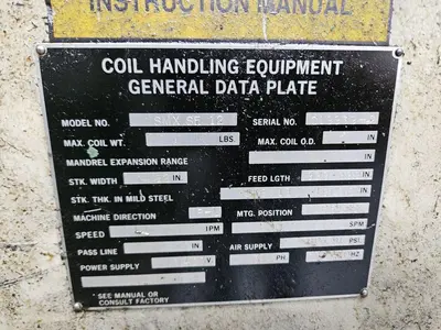 Used COE CPR-PO-6018 Uncoilers Ohio US | D & D Industries #1404160