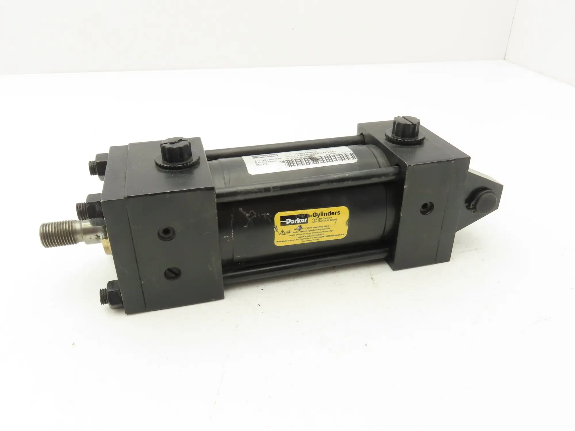 Parker 2.00CBC2ALU18AC2.500 Pneumatic Air Cylinder 2.5" Bore 2.5" Stroke 250PSI