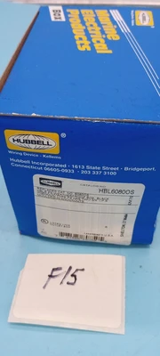 NEW Hubbell 3/4 INCH BLACK PHENOLIC WEATHERPROOF DOCKSIDE SHALLOW