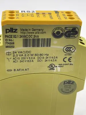 USED PILZ PNOZ PILZ PNOZ X2.1 24VAC/DC 2N/O