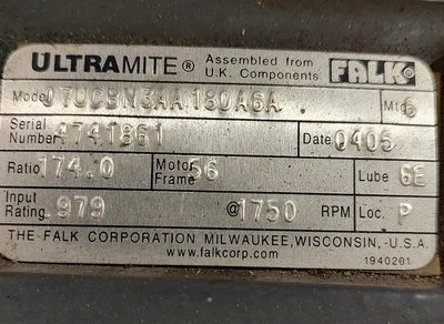 Used FALK 07UCBN3AA180A6A Speed Reducers Kentucky US | Edwards Industrial Repair #1278351
