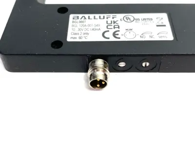 New | in-Stock Balluff Photoelectric Fork Sensor 120mm Opening BGL 120A-001-S49 Photoelectric Sensors Michigan US | Maverick Industrial Sales #1489388