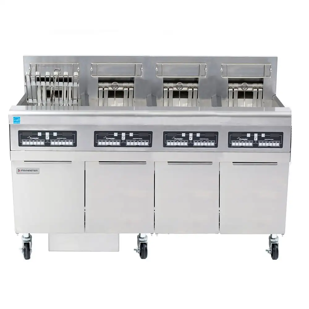 Frymaster FPRE414TC Electric Fryer - (4) 50 Lb Vats, Floor Model, 208v/1ph