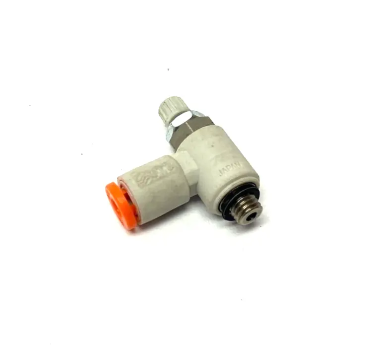 Used SMC ONE-TOUCH FLOW CONTROL FITTING 1/8" OD TUBE M3 X 0.5 THREAD Hoses | Maverick Industrial Sales #1114052