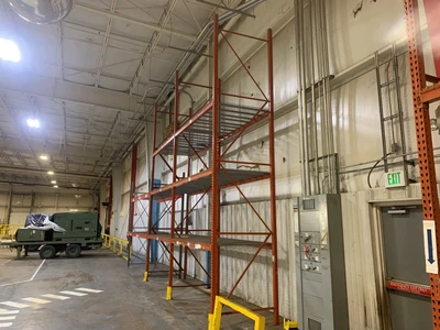 20’ x 54” Pallet Racking Upright, Double Tear Drop