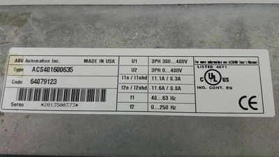 USED ABB ACS401600635