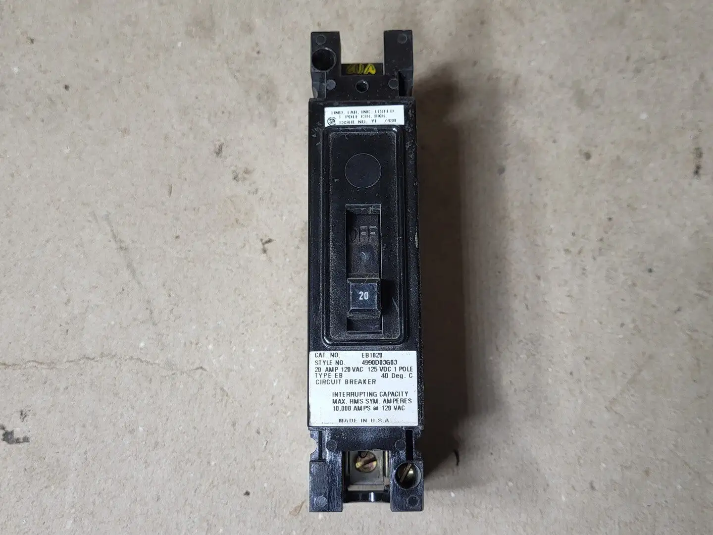 USED CUTLER-HAMMER EB1020