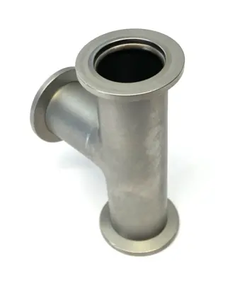 USED AGILENT STAINLESS STEEL TEE FITTING, NW25, 1.97 INCH CLEARANCE