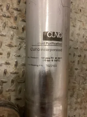 CUNO 7022103 Stainless Steel Cartridge Filter Housing 150PSIG @ 300°F
