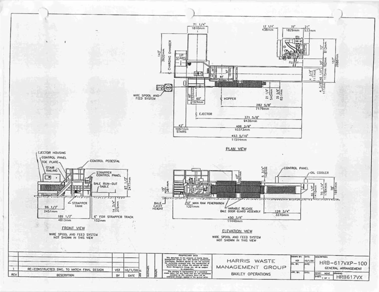 Used 1999 HARRIS  WASTE HB-617-VXP Misc Recycling Florida US | ESCOBAR TRADING, INC. #202634