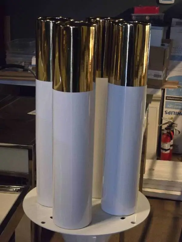 Lot of (4) Ceramic Table Vase 4" x 20"