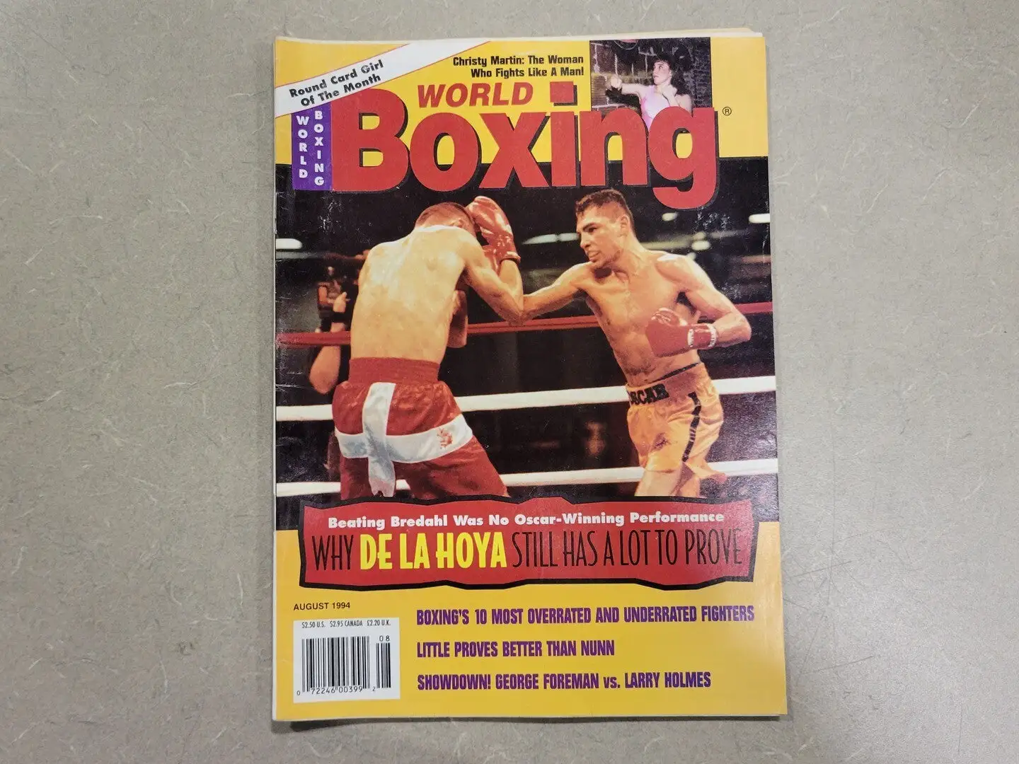 USED BOXING WORLD AUGUST 1994