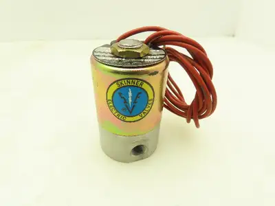 Honeywell Skinner V5L44870 Solenoid Valve 2-Way NC 75 PSI 120V Coil 1/8" NPT SS