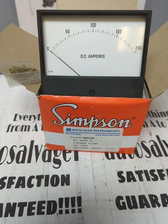 New | in-Stock SIMPSON 0-200 DCA Meters - Misc | Surplus Asset Holdings #1206841