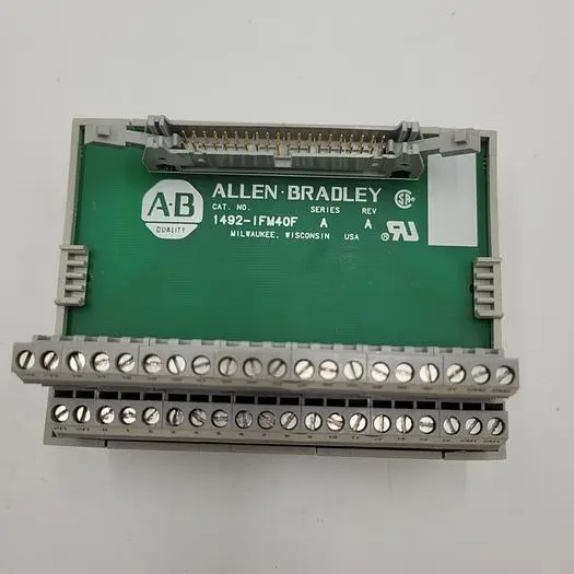 Used ALLEN-BRADLEY ALLEN BRADLEY 1492-IFM40F SER A REV A MODULE RACK Input / Output Modules Michigan US | ND Industrial Surplus #1226773