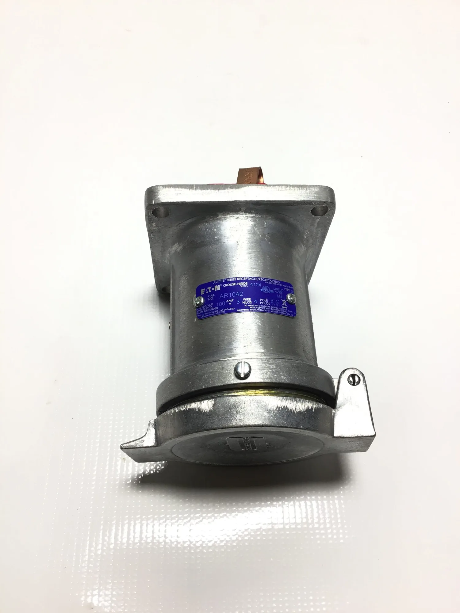 Eaton Crouse-Hinds AR1042 Heavy-Duty Industrial Receptacle 4Poles
