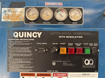 Used QUINCY 15 Rotary Screw & Sliding Vane Air Compressors California US | MachineryMax #1709093