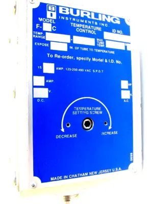 NEW BURLING INSTRUMENTS F-1C TEMPERATURE CONTROL F1C