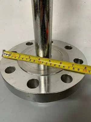 USED VIRAJ INDIA STAINLESS STEEL SPRAY BALL W/ 4" & 8" FLANGE FITTINGS