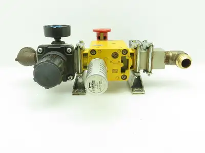 SMC AVL5000-N10-5DZM Pneumatic Soft St. AR60-N10Z Reg. Modular Lockout Valve Set
