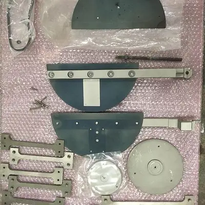 Veeco RF 350 or RF 1201 ion mill shutter assembly