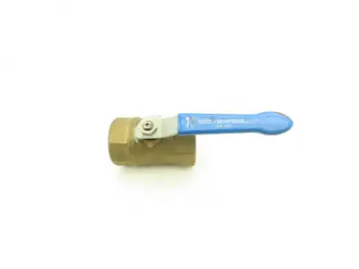 Jamesbury Ser 300 1-1/4" NPT Brass Ball Valve Stainless Steel Ball Lot of 6