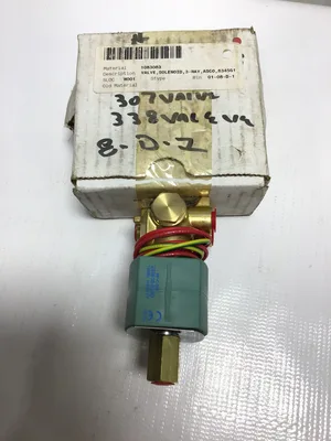Asco 8345G1 Red Hat Solenoid Valve 3 Way 1/4″ Pipe 10.1 Watts 10-150PSI