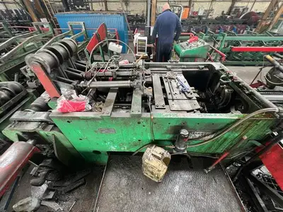 Used SAMUEL PLATT BRIGHT BAR DRAWING, STRAIGHTENING & SAWING LINE (14722) Draw Benches Connecticut US | Machinery International LLC #1557867