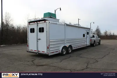 Used 2014 PLATINUM 7712 Gooseneck Cargo Trailers Ohio US | Proxy Equipment #1384990