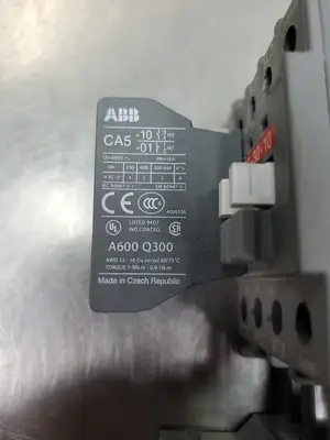 ABB A263010 AC Contactor w/TA25 DU & CA510 Auxiliary Contactor. 4A43.1