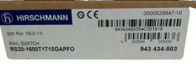 NEW HIRSCHMANN RS20 RAIL SWITCH RS20-1600T1TSDAPFO09.0.13