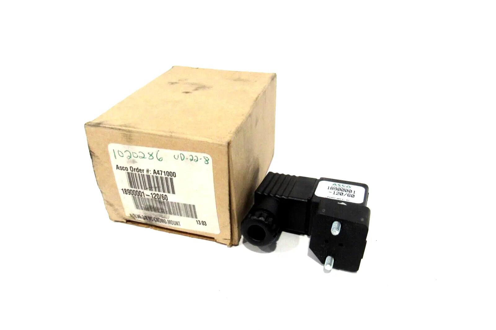 NEW ASCO 18900001 SOLENOID VALVE