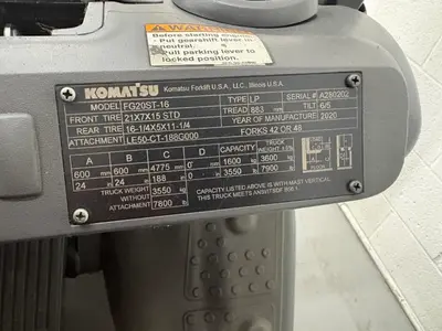 Used 2020 KOMATSU FG20ST-16 Liquid Propane Forklifts Texas US | 4K Lift Co #1503955